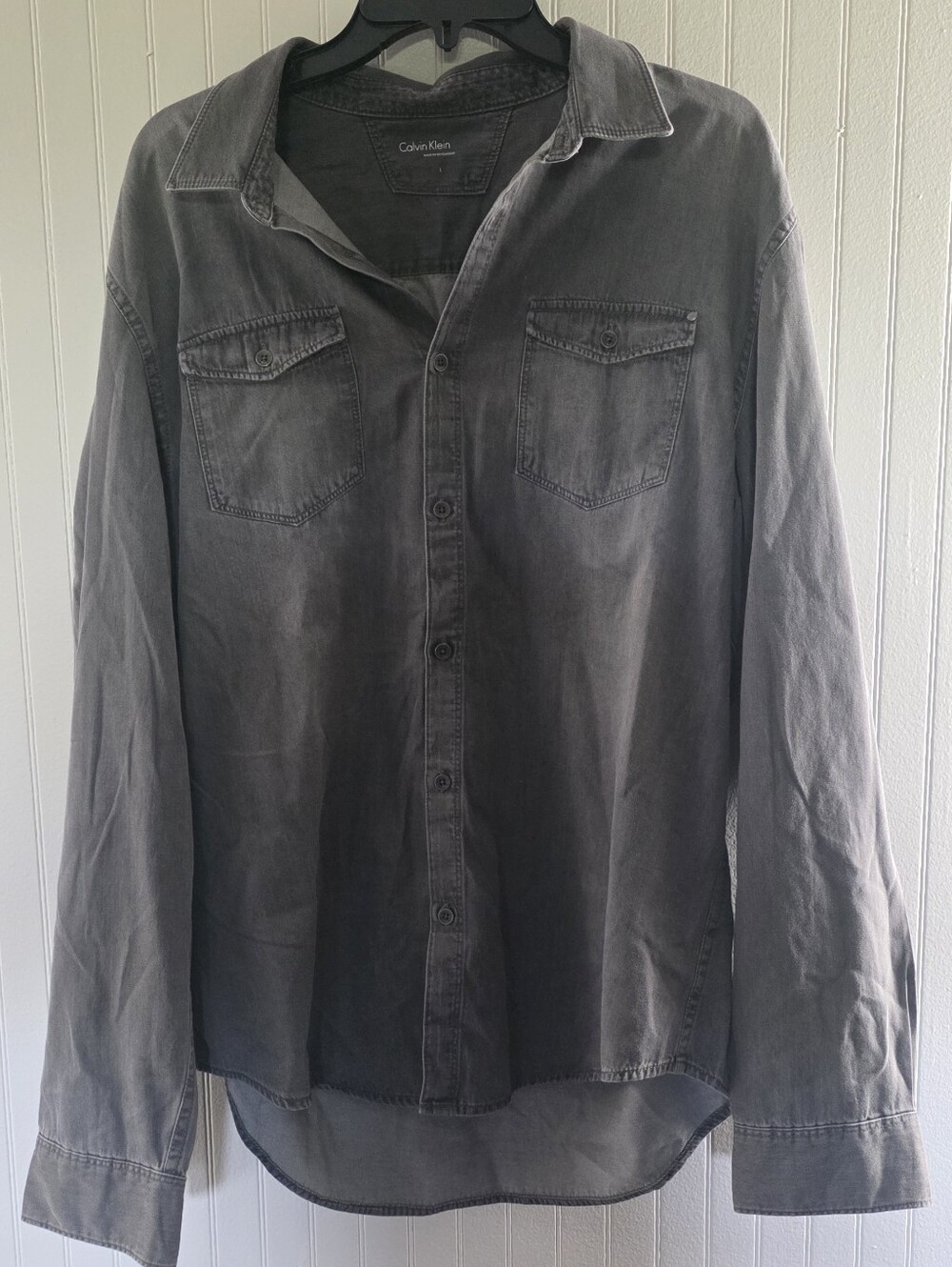Calvin Klein Jeans Charcoal Gray Shirt